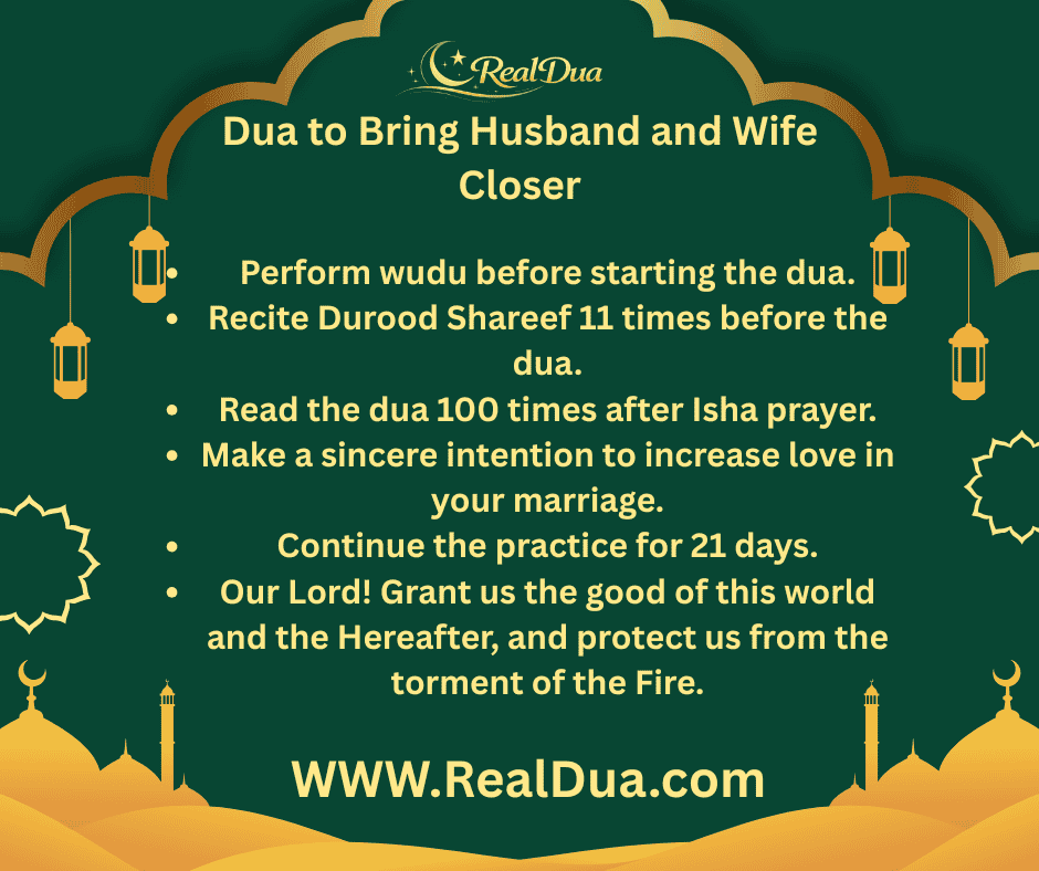 Best Powerful Quranic Dua to Bring Husband and Wife Closer
